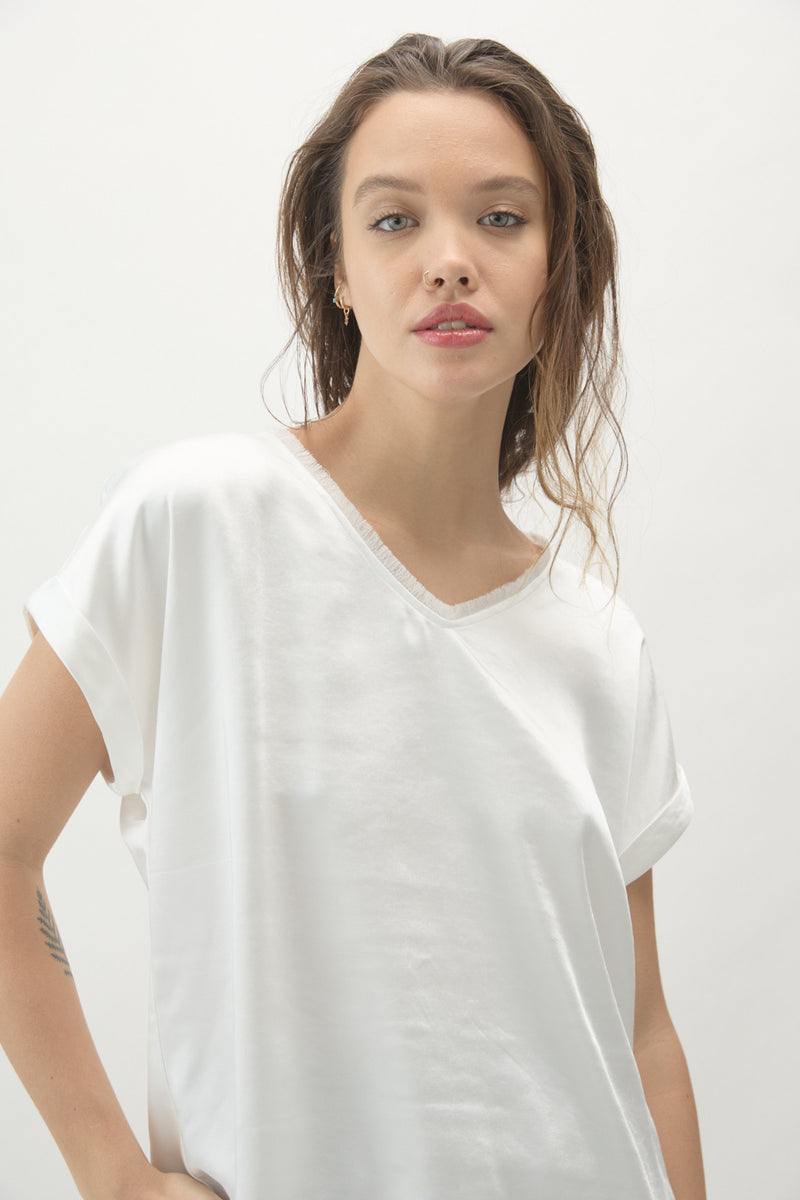 Light Gray Kaleen Top Top