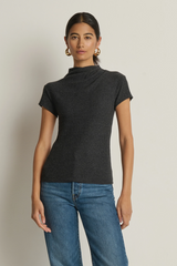 Dark Slate Gray Katie Draped Top Top
