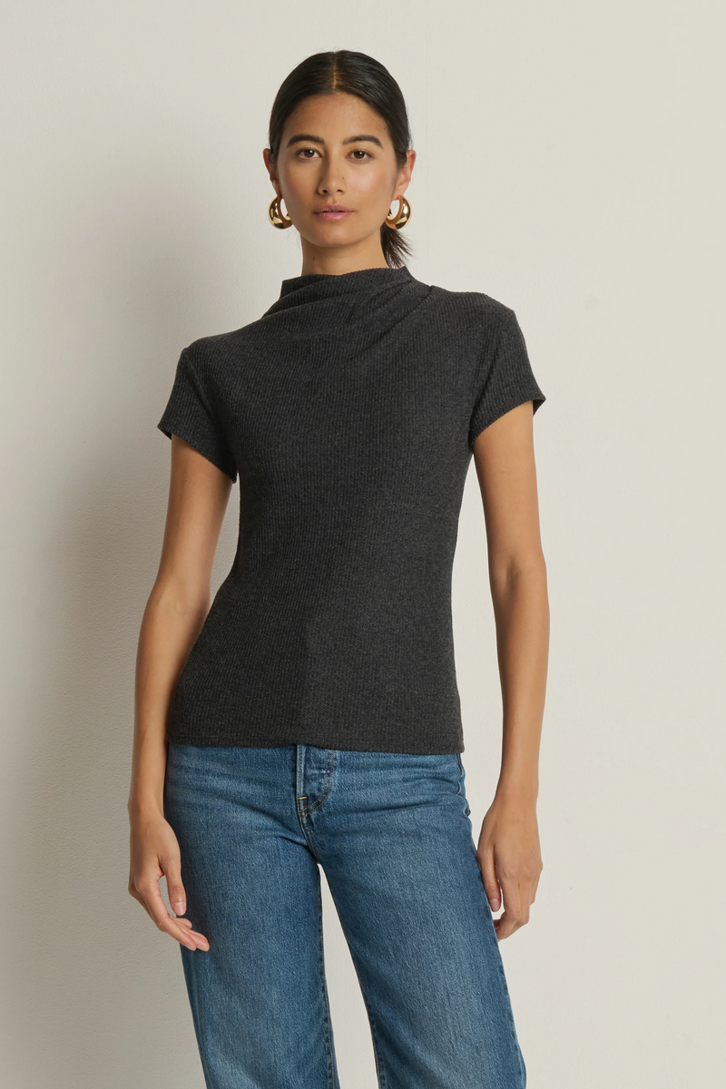 Dark Slate Gray Katie Draped Top Top
