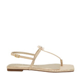 Gray Camie T-Strap Thong Sandal