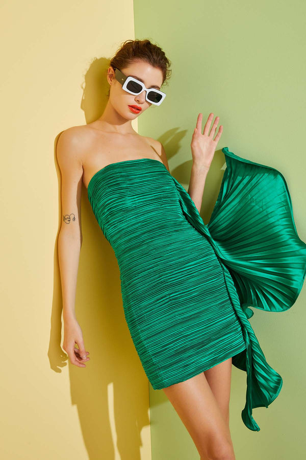 Tan Kayleigh | Sleeveless Satin Mini Dress Mini Dress