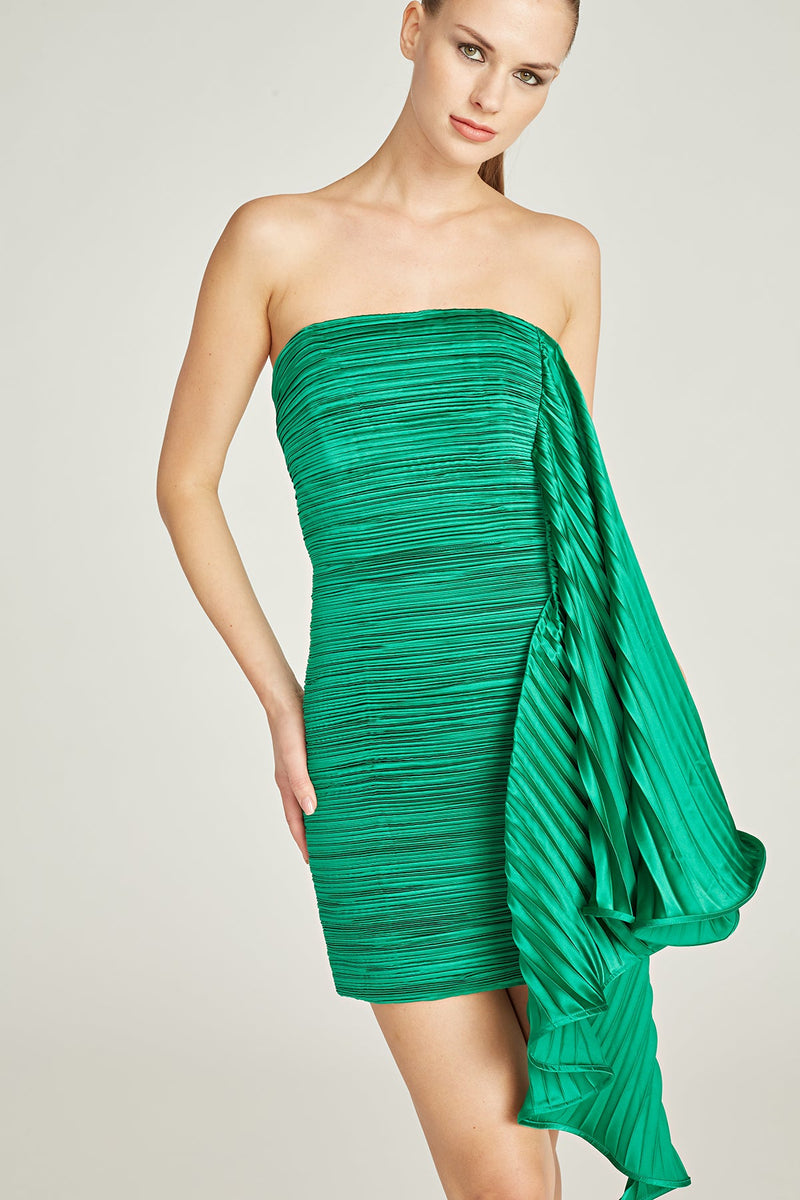 Dark Cyan Kayleigh | Sleeveless Satin Mini Dress Mini Dress