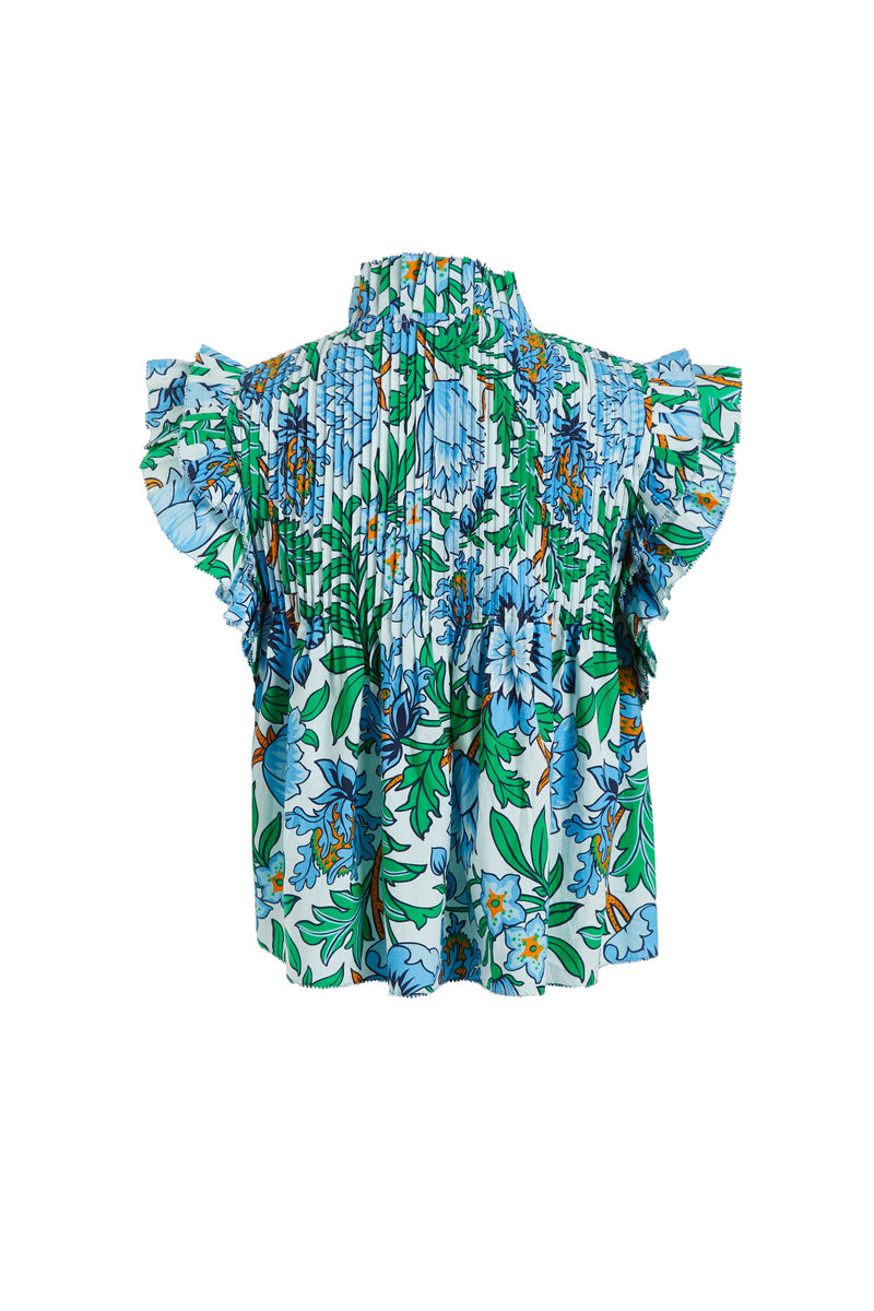Cadet Blue Dana Top Shirts & Tops
