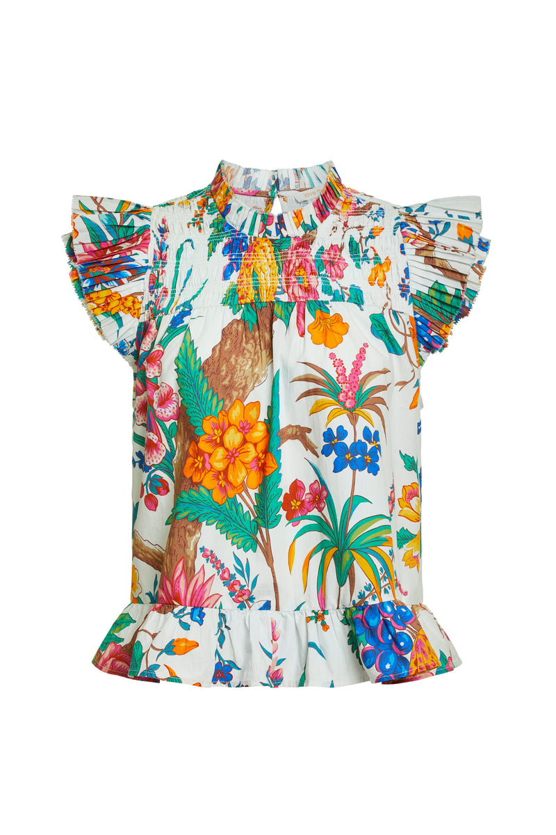 Light Gray Poppy Top SS Shirts & Tops