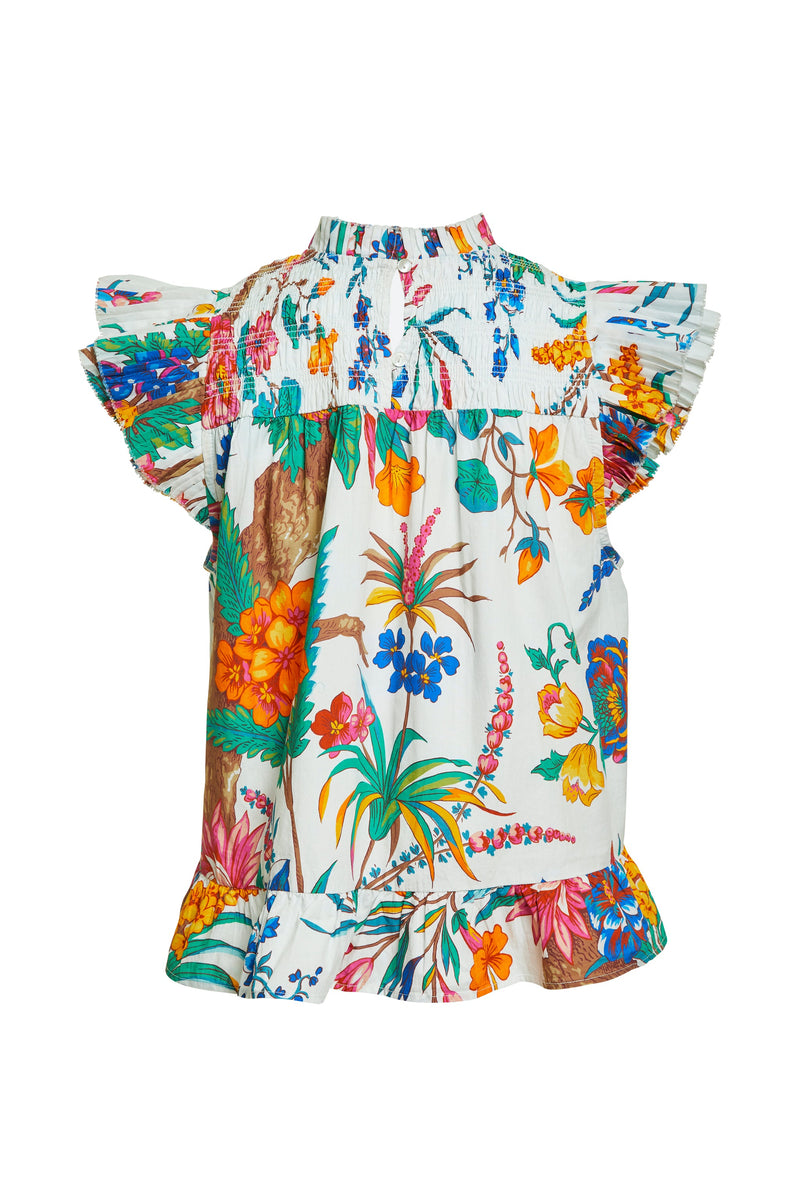 Dark Cyan Poppy Top SS Shirts & Tops