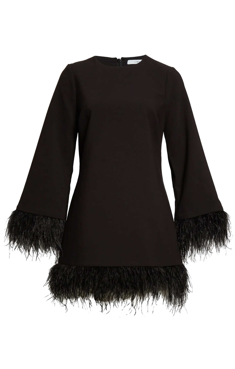 Black Long Sleeve Marullo Dress Mini Dress