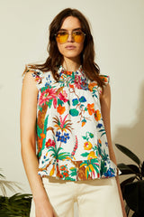 Light Gray Poppy Top SS Shirts & Tops
