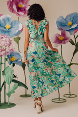Azalea Dress in Symphonic Ikat Bermuda