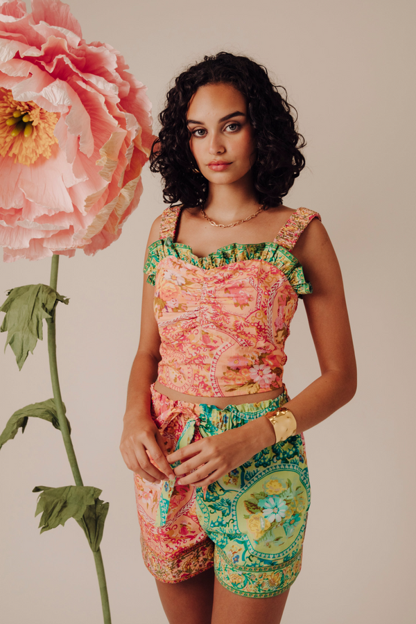 Mila Top in Tresco Mix
