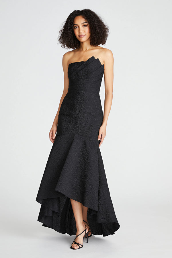 Dark Slate Gray Lana | Fit and Flare Gown Formal Dress