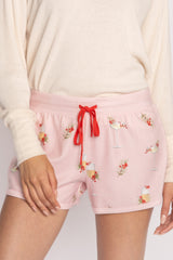 Light Gray Cabin PJ Short Pajamas