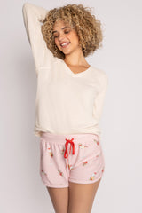 Light Gray Cabin PJ Short Pajamas