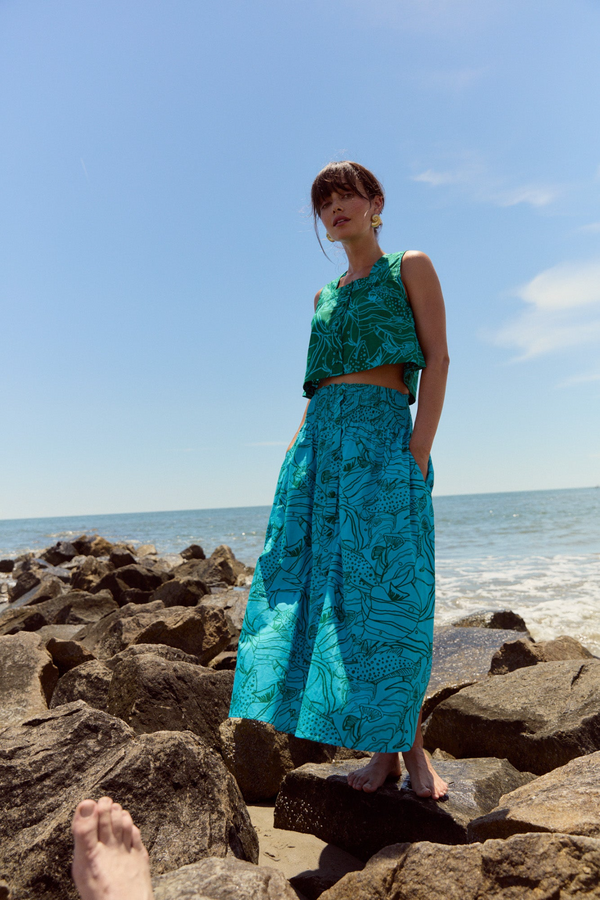 Georgia Skirt in Reef Reverse