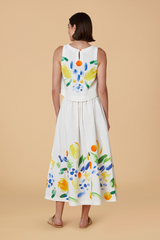 Tan Kit Skirt in Arancia Midi Skirt