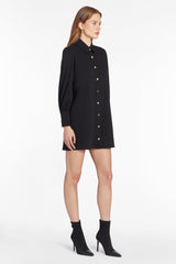 White Smoke Heddy Long Sleeve Dress Mini Dress