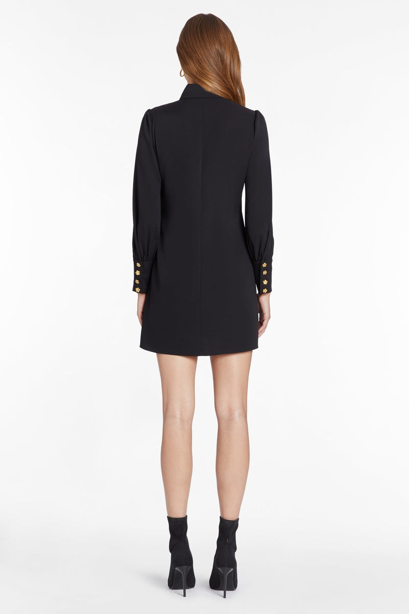 Dark Slate Gray Heddy Long Sleeve Dress Mini Dress