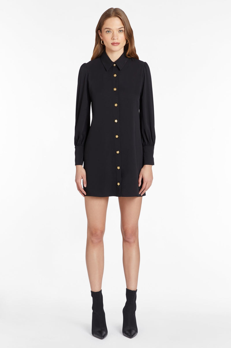 Dark Slate Gray Heddy Long Sleeve Dress Mini Dress