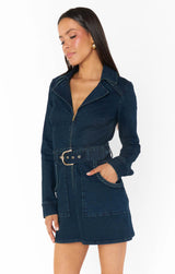 Dark Slate Gray Outlaw Long Sleeve Dress Dress