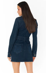 Dark Slate Gray Outlaw Long Sleeve Dress Dress