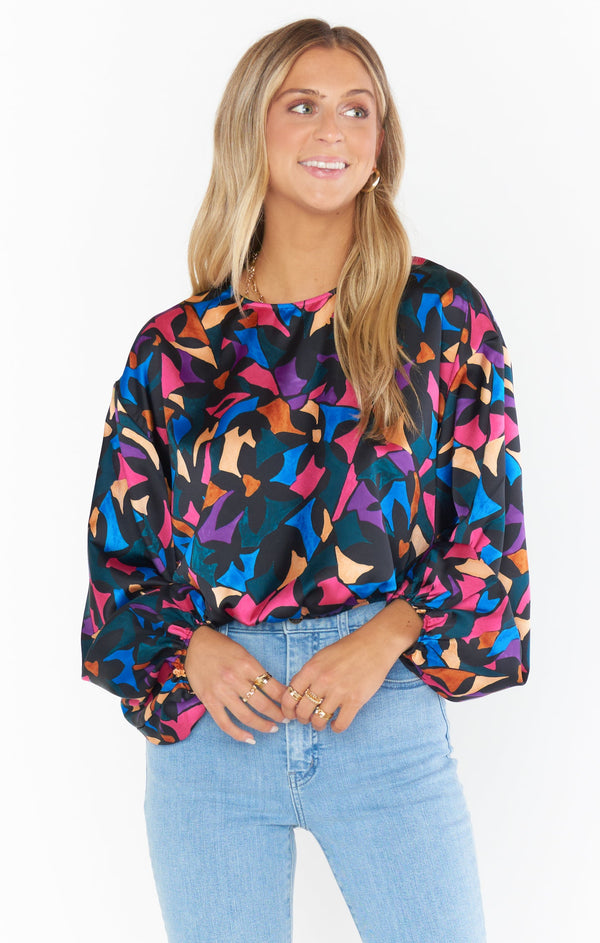 Dark Slate Gray Good Times Top Shirts & Tops
