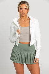 Light Gray Hit the Court Mini Skirt Skirt