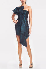 White Smoke The Lola | Forest Green Strapless Mini Dress Formal Dress