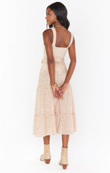 White Smoke Miley Midi Skirt