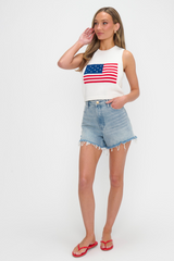 Milo Tank in Flag Knit