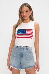 Milo Tank in Flag Knit