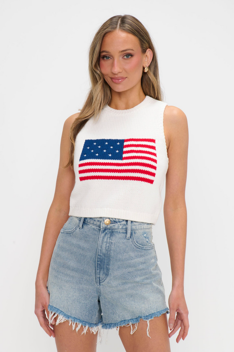 Milo Tank in Flag Knit