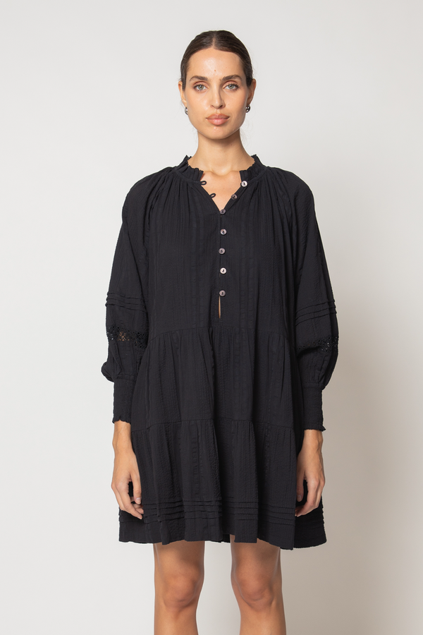 Dark Slate Gray Meadow Mini Dress Mini Dress