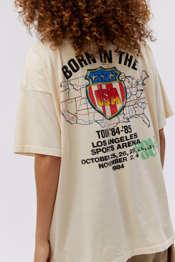 Gray Bruce Springsteen Born in the USA Tee Graphic Tee