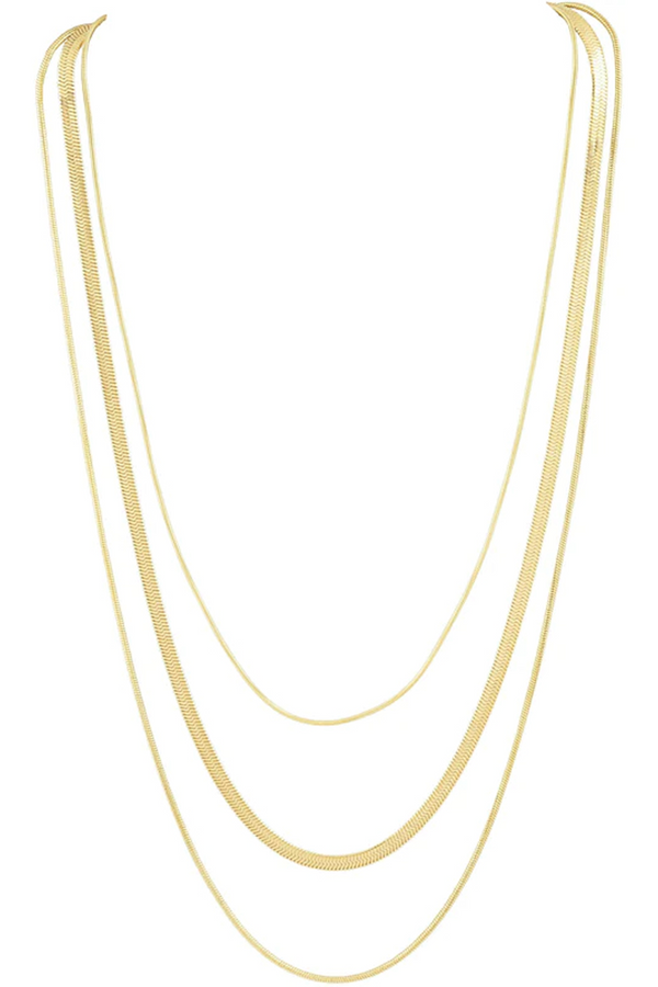 Pale Goldenrod Rio Multi Chain Necklace