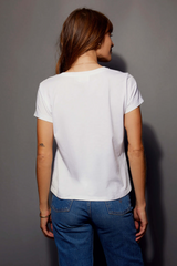 Dim Gray Goldie Boxy Crew Top