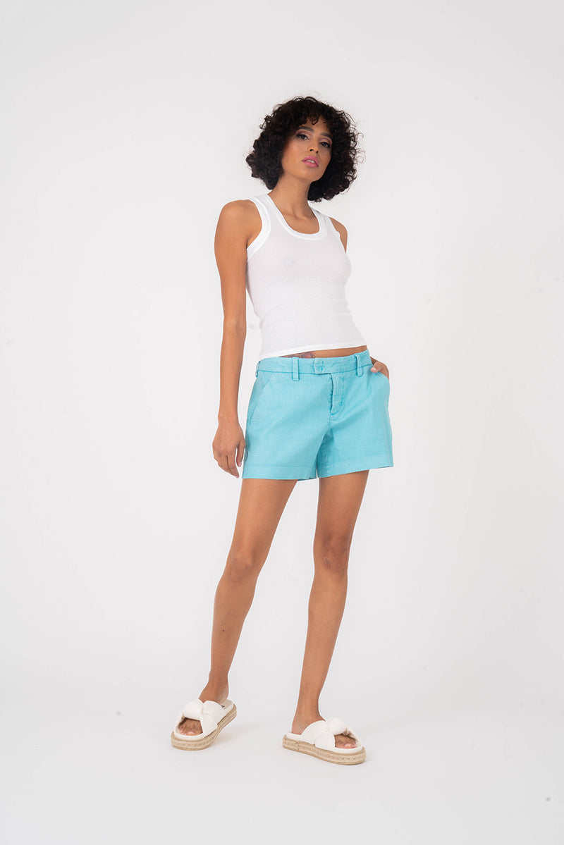 Lavender Cassandra Trouser Short Shorts