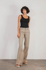 Gray Newport Wide Leg Pant Pants