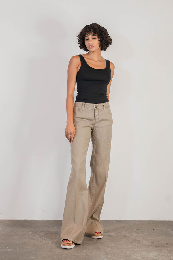 Gray Newport Wide Leg Pant Pants