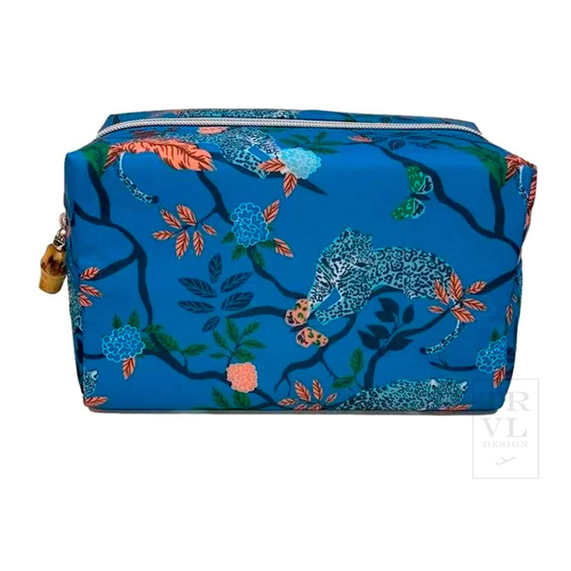 Dark Cyan On Board Bag Cosmetic Bag