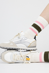 Beige Toronto Sneaker | Silver Flash Sneaker