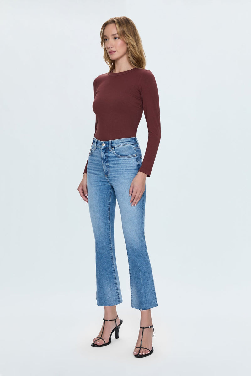Lavender Lennon High Rise Crop Boot Jean | Rhythm Vintage Jeans
