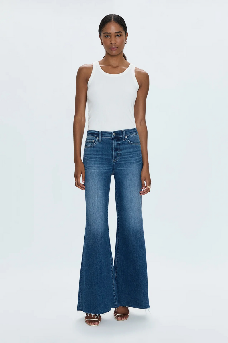 Lavender Izzy Mid Rise Wide Jean | Study Jeans