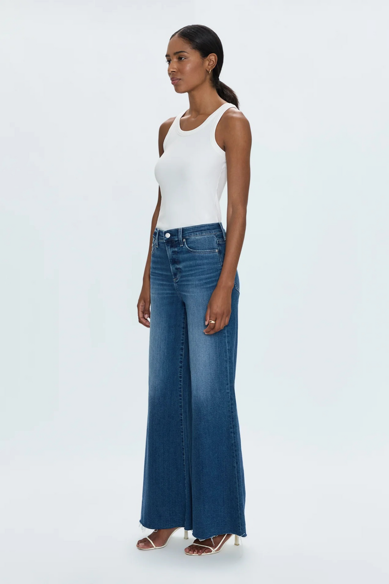 Lavender Izzy Mid Rise Wide Jean | Study Jeans