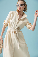 Dark Gray Maxi Shirt Dress Maxi Dress