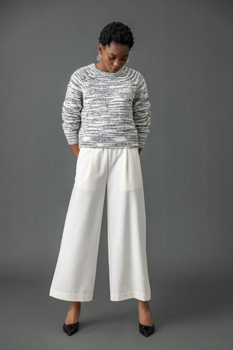 Dim Gray Wide Leg Pull On Pant Pant