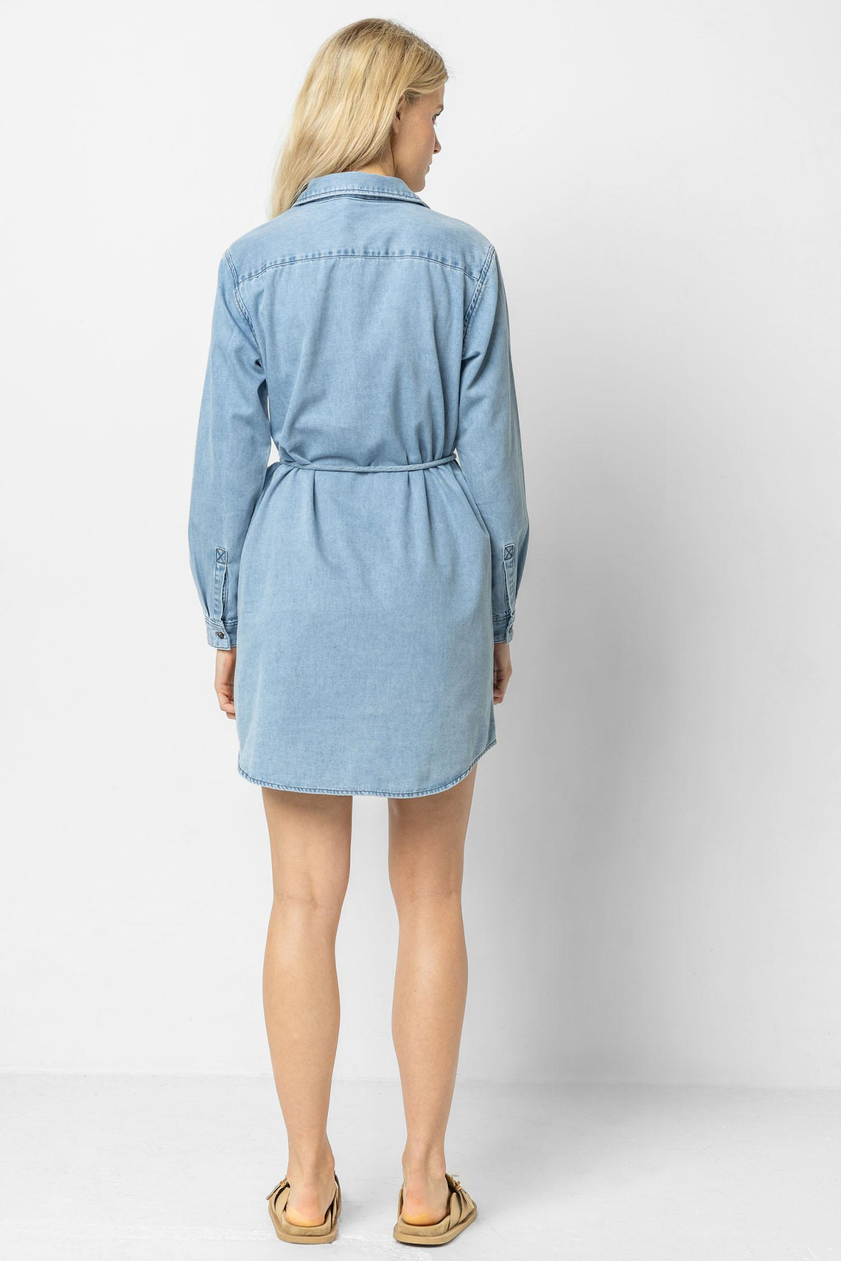 ハーリップトゥー Menton Denim Shirt Dress Menton Denim Shirt Dress