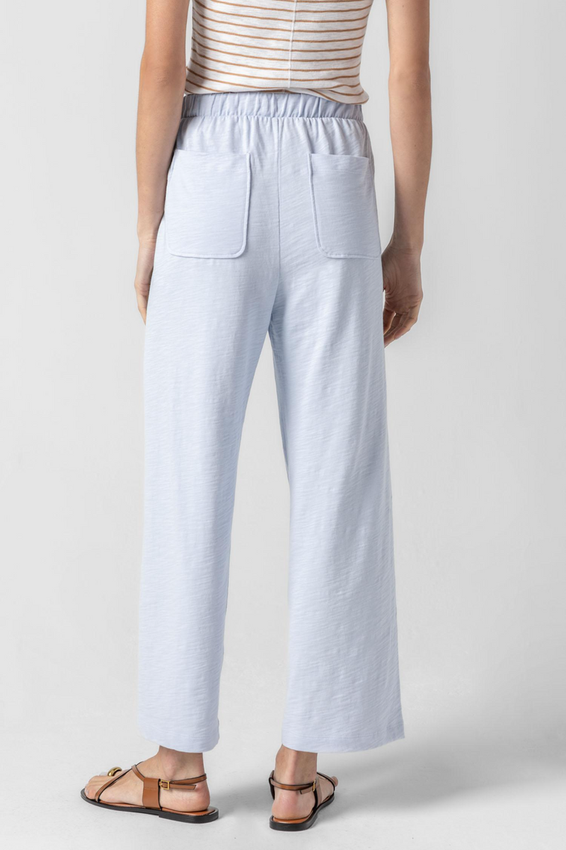 Light Gray Knit Drawstring Pant Pant