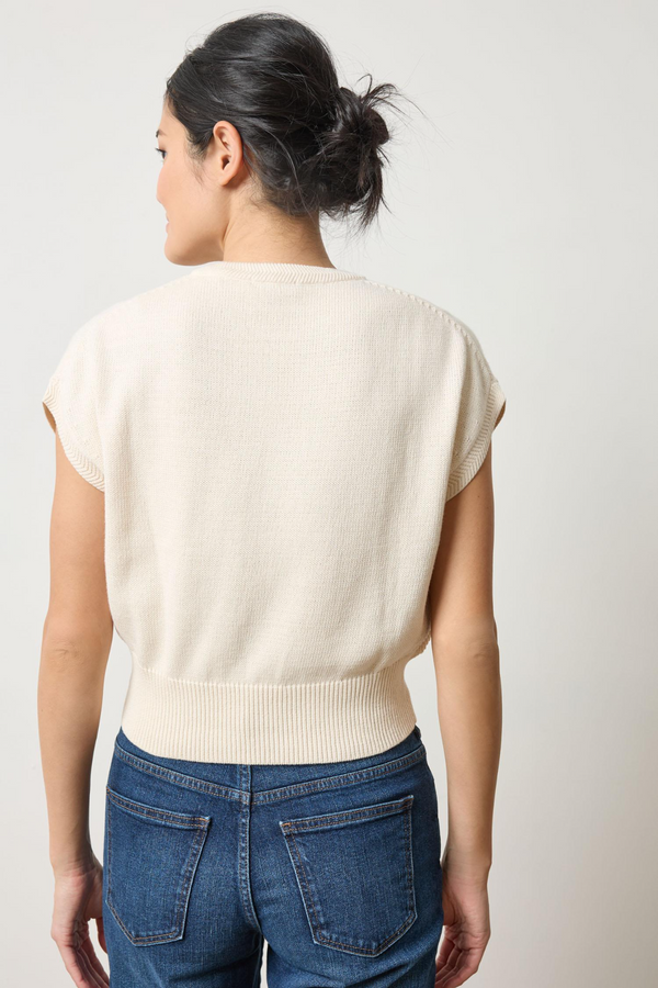 Light Gray Wedge Sweater Top