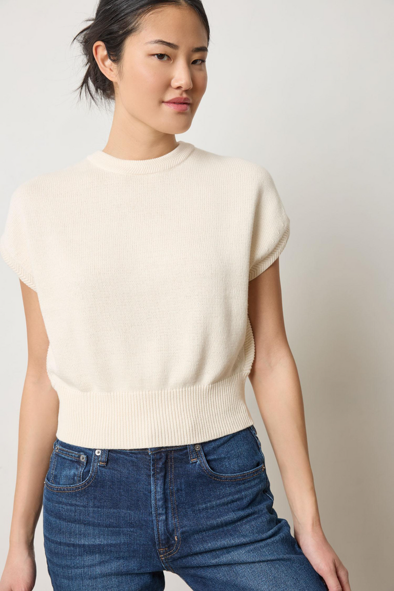 Light Gray Wedge Sweater Top