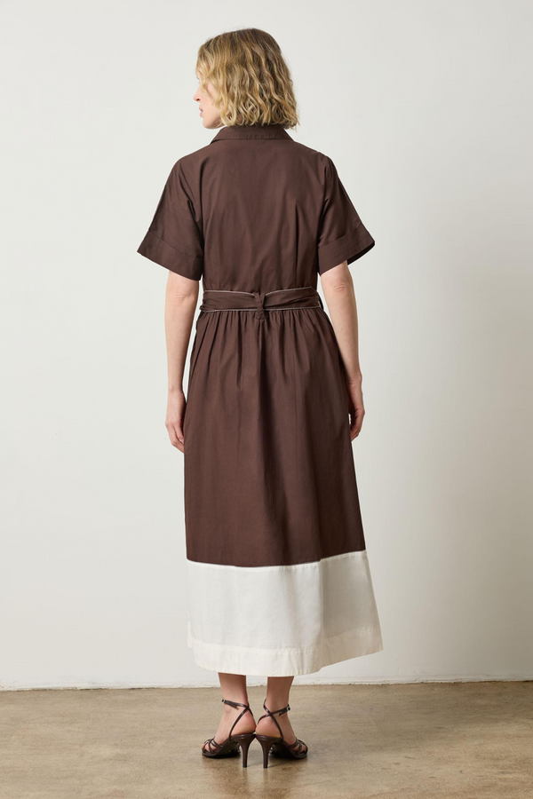 Light Gray Collared Maxi Shirt Dress Maxi Dress