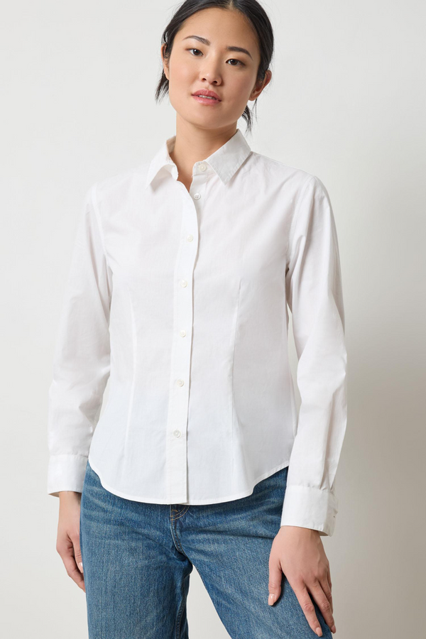 Light Gray Slim Fit Button Down Shirt